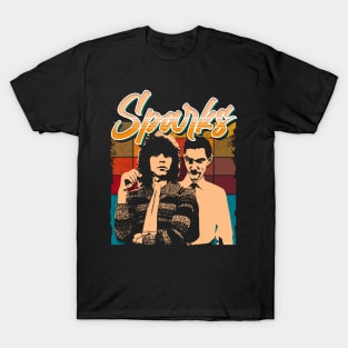 Mens Womens Sparks Vintage Look Fan Design T-Shirt